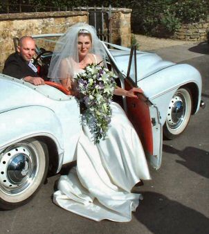 Jowett Jupiter wedding photo